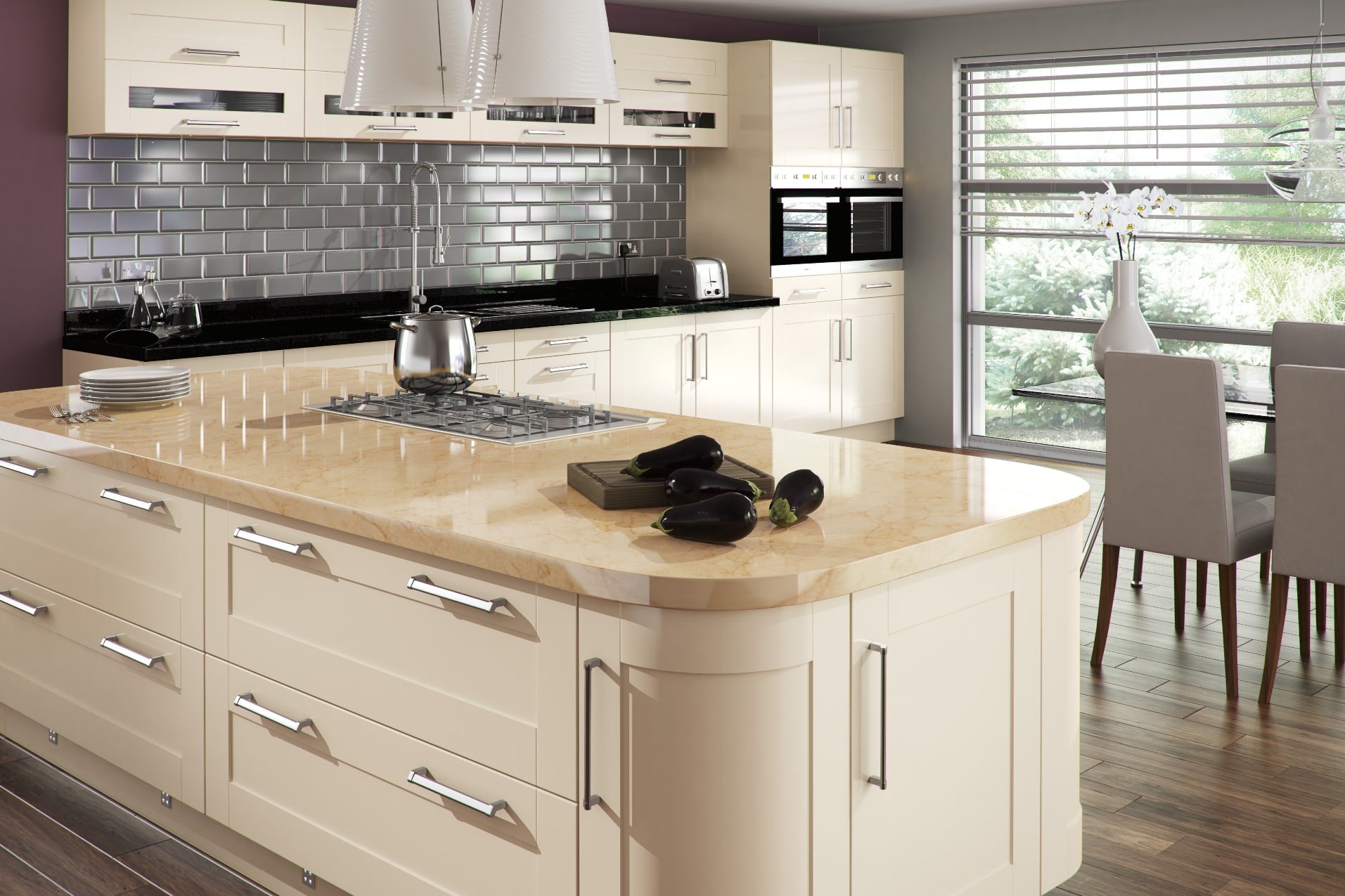 Shaker kitchen cabinet