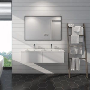 Nouveau meuble de salle de bain design de luxe pour projets de salle de bain