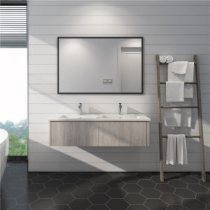 Gabinete de banheiro de luxo com novo design para projetos de banheiro